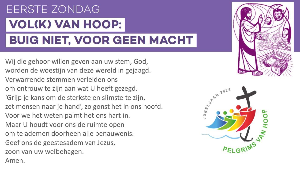 1° zondag van de vasten